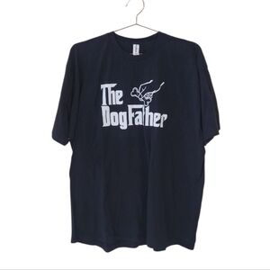 TULTEX Black 'The Dog Father' Graphic T-Shirt Size XXL Funny Parody